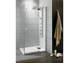 Cabina de dus rectangulara Radaway Almatea KDJ, 100x90x195 cm, colt dreapta, sticla securizata Intimato, profil crom