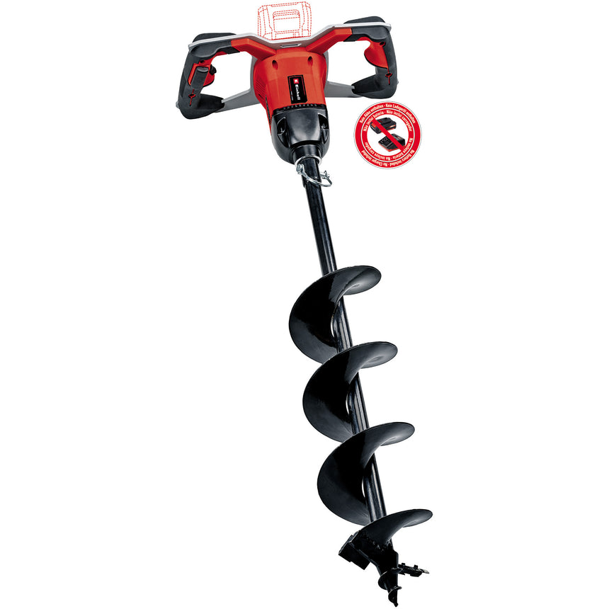 Foreza pamant pe acumulator Einhell Power-X-Change GE-EA 18/150 Li BL-Solo, 18 V, 150 mm diametru burghiu, 800 mm adancime gaurire, fara acumulator/incarcator
