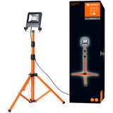 Proiector LED (lampa de lucru) cu stativ Ledvance Tripod, 30W, 2700 lm, temperatura lumina 4000K, IP65/IP44, 220-240V, inaltime ajustabila 1.8m, Aluminiu, clasa energetica F