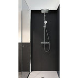 Coloana de dus Hansgrohe Crometta E240, para de dus ajustabila Vario, palarie dus fixa, baterie termostata