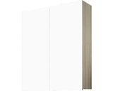 Dulap baie cu oglinda Savini Due Corallo, 2 usi, PAL/sticla lustruita, 60x71 cm stejar natur