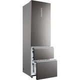Combina frigorifica HAIER HTW5620CNMP, Total No Frost, 414 l, H 201 cm, Clasa E, Wi-Fi, negru
