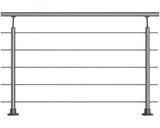 Set Complet Balustrada Pertura din Aluminiu cu Fixare in Podea