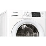 Masina de spalat rufe Slim Whirlpool FWSD81283WVEEN, 8 kg, 1200 rpm, Clasa D, FreshCare+, Steam Refresh, Steam Hygiene, Tehnologia al-6lea Simt, Motor Inverter, Display LCD, Alb