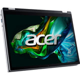 Laptop 2 in 1 ACER Aspire 3 Spin 14 A3SP14-31PT-3203, Intel Core i3-N305 pana la 3.8GHz, 14" WUXGA Touch, 8GB, SSD 512GB, Intel UHD Graphics, Free DOS, Pure Silver