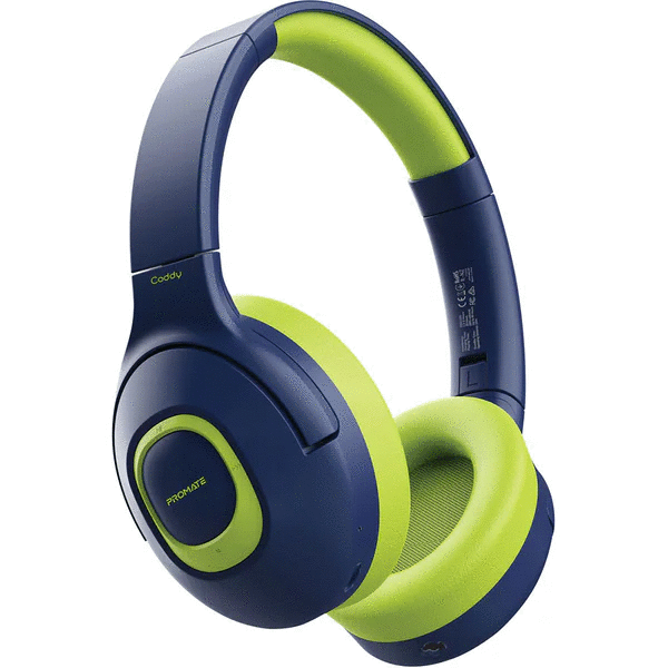 Casti Pentru Copii PROMATE Coddy, Bluetooth, On-ear, Microfon, Albastru-Verde