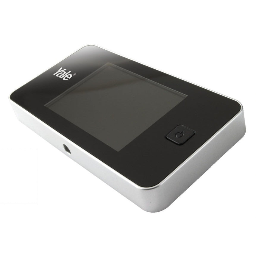 Vizor electronic YALE standard, display LCD 3.2", negru cu argintiu, 2 baterii AAA, 38-110 mm grosime usa