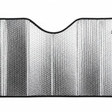 Parasolar Auto Pliabil 60 x 130 cm, Protecție UV și Căldură, Reflectorizant pentru Parbriz, Argintiu