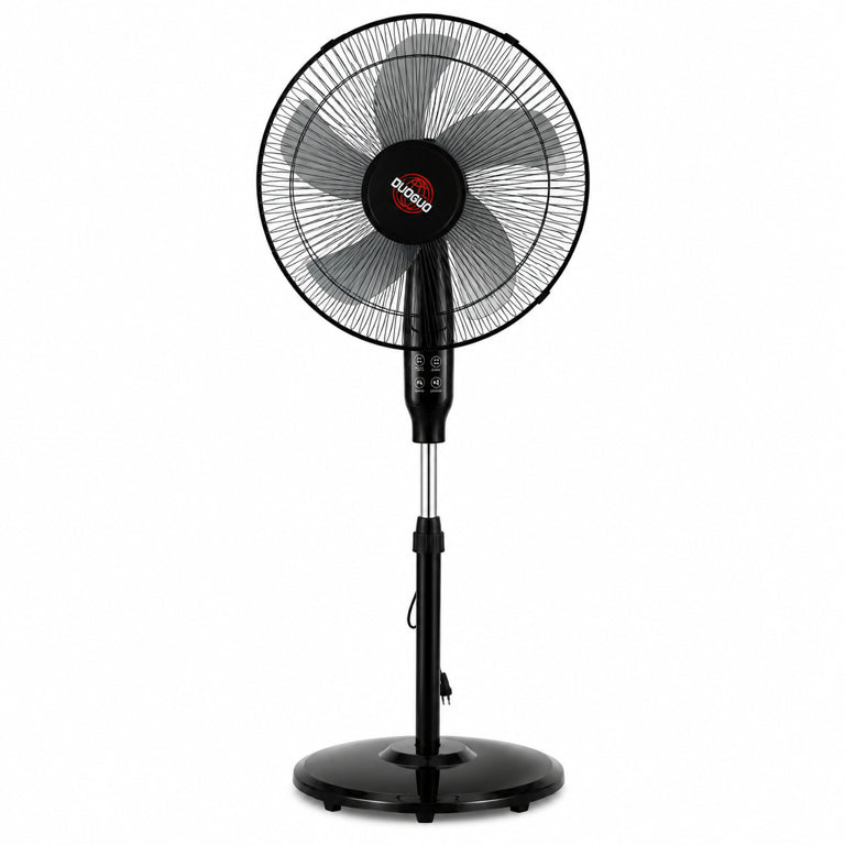 Ventilator cu Picior DUOGUO FS40B-P 16 Inch, Telecomandă, 6 Trepte de Viteză, Timer și Oscilare