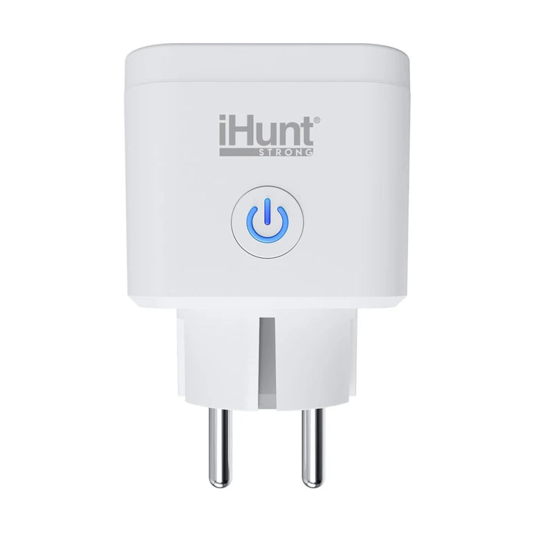 Priză Inteligentă WiFi iHunt Smart Plug 16A, 3840W, Bluetooth 5.1, Monitorizare Consum, Alexa și Google Assistant