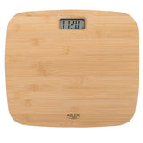 Cântar de Baie Adler AD 8173, Bambus Natural, 150 kg, Precizie 100 g, Afișaj LCD, Auto ON/OFF