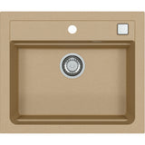 Chiuveta Alveus Atrox 30 bej, material compozit, sifon pop-up inclus, 590x500x200mm