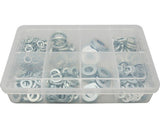 Set Saibe Elastice Grower & Saibe Plate Din Otel Zincat, 250 Piese