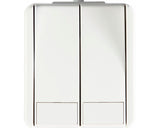 Intrerupator Dublu & Cap-scara Tem Fontana Ip44 Alb, Montaj Aplicat