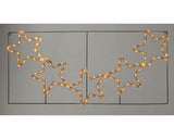 Decoratiune Stele Lafiora Pentru Interior Si Exterior, 108 Led-uri, 136x63 Cm, Alb Cald