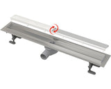 Rigola de Dus APZ13-DOUBLE9 550 mm cu Gratar Reversibil, Otel Inoxidabil