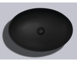 Lavoar pe Blat Jungborn Kalen, 62,5 x 42 cm, cu Dop Ceramic, Negru Mat