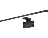 Aplica cu LED integrat Rasalas 6,5W 870 lumeni, pentru baie IP54, negru/alb