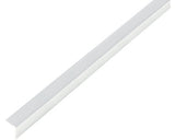 Cornier Aluminiu Alberts 25x25x1 Mm, Lungime 1m, Autoadeziv, Nuanta Otel Cromat