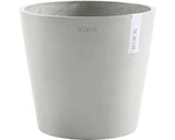 Ghiveci Ecopots Amsterdam Plastic Ø 40 Cm H 35 Cm Alb-gri