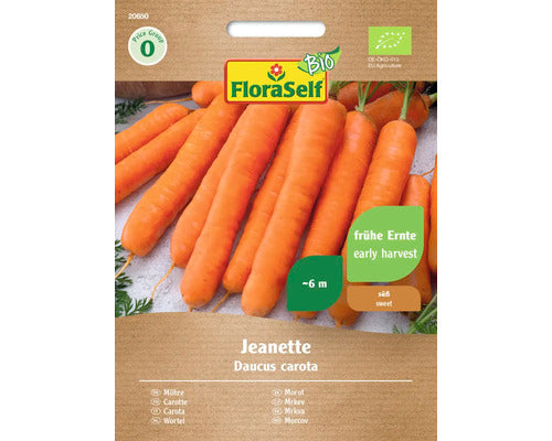 Seminte Legume Floraself Bio Morcov Nantaise F1, 150gr