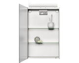 Dulap baie cu oglinda Jokey Single, cu iluminare, aluminiu, 45x77 cm, IP 20