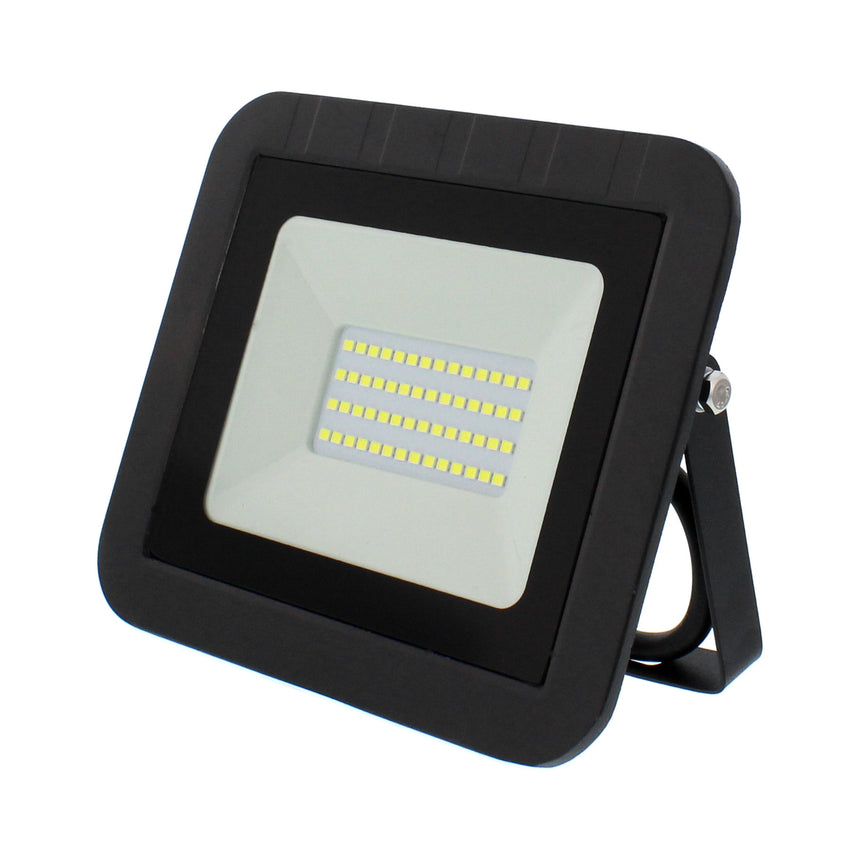 Proiector LED Well, 30W, 2400 lm, IP65, 6500K, Negru