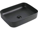 Lavoar Ceramic Rectangular, 50x40 cm, Montaj pe Blat, Negru Mat C408MB