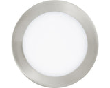 Spot Led Incastrat Eglo Crosslink 10, 5w 1200 Lumeni, Lumina Rgbw Variabila, Ø170 Mm, Nichel Mat