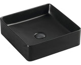 Lavoar Patrat, cu Montaj pe Blat, Sanotechnik K424B, 40,5x40,5 cm, Negru