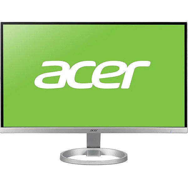 Monitor LED IPS ACER R240Y, 24", Full HD, 75Hz, FreeSync, Argintiu-Negru