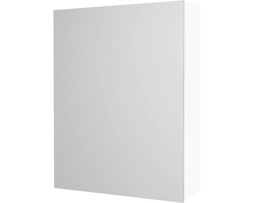 Dulap baie cu oglinda Savini Due Crea, PAL/sticla lustruita, 43x57 cm alb