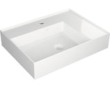 Lavoar ceramica Jungborn Quattro 61 cm, polita dreapta, alb lucios