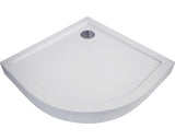 Cadita de dus semirotunda Sanotechnik 90x90x12 cm acril alb