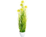 Planta Artificiala Iarba Allium In Ghiveci H 80 Cm Verde