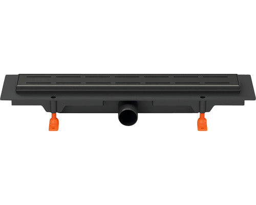 Rigola Dus MCH Line Black cu Gratar Inox Negru Mat 350 mm