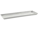 Farfurie Ecopots Bruges Plastic 57, 5x19, 5x2, 5 Cm Alb-gri