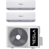 Sistem Aer Conditionat pentru 2 Incaperi, TESLA TGS-D18V912W, 18000 BTU, A++/A+, Wi-Fi, Alb