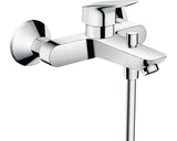 Baterie cada Hansgrohe Logis, cartus ceramic, valva antiretur, crom
