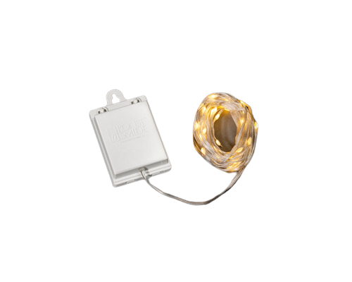 Ghirlanda De Luminite Led Konstsmide Micro De Exterior 120 De Led-uri Alb Cald Cablu Transparent