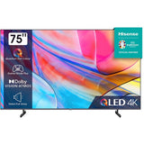 Televizor QLED Smart HISENSE 75A7KQ, Ultra HD 4K, HDR, 189cm, Clasa G, Negru