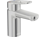 Baterie lavoar monocomanda Sana, cartus ceramic 35 mm, ventil click-clack, crom
