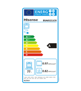 Cuptor Incorporabil HISENSE BSA65211CX, Electric, Autocuratare Aqua Clean, 77 l, Clasa A, Inox