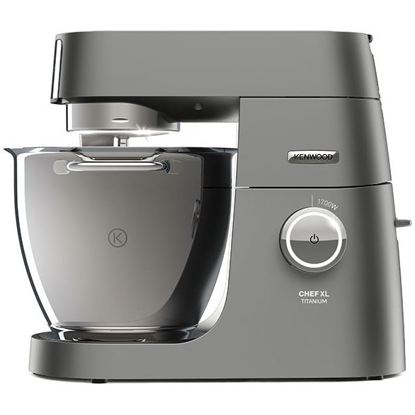 Robot de bucatarie KENWOOD Chef XL Titanium KVL8320S, 1700 W, vas 6.7 l cu iluminare interioara, blender 1.6 l, viteza variabila, 5 accesorii patiserie, argintiu