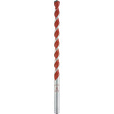 Burghiu universal MultiCut pentru caramida/lemn, Alpen, Fixare cilindrica, 5.0/150 mm, Rosu/Argintiu