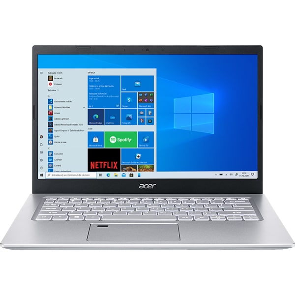 Laptop ACER Aspire 5 A514-54-32UJ, Intel Core i3-1115G4, 14" Full HD, 8GB, SSD 512GB, Intel UHD Graphics, Windows 10 Home, Argintiu