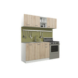 Set Bucatarie haaus Kara, Stejar Sonoma/Alb, L 180 cm