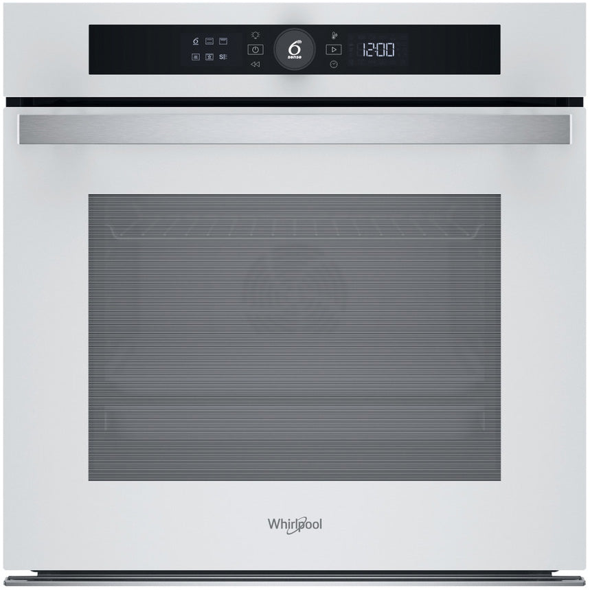 Cuptor incorporabil Whirlpool WOI4S8CM1SWA, Electric, 73 l, Autocuratare catalitica, Tehnologie al 6-lea simt, Casa A+, Alb