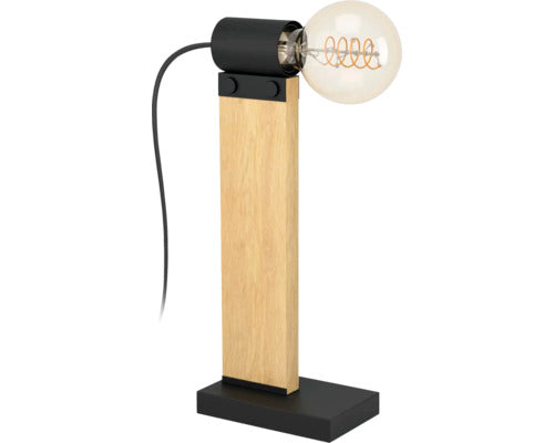 Veioza Bailrigg E27 Max. 1x40w, Lemn Natur
