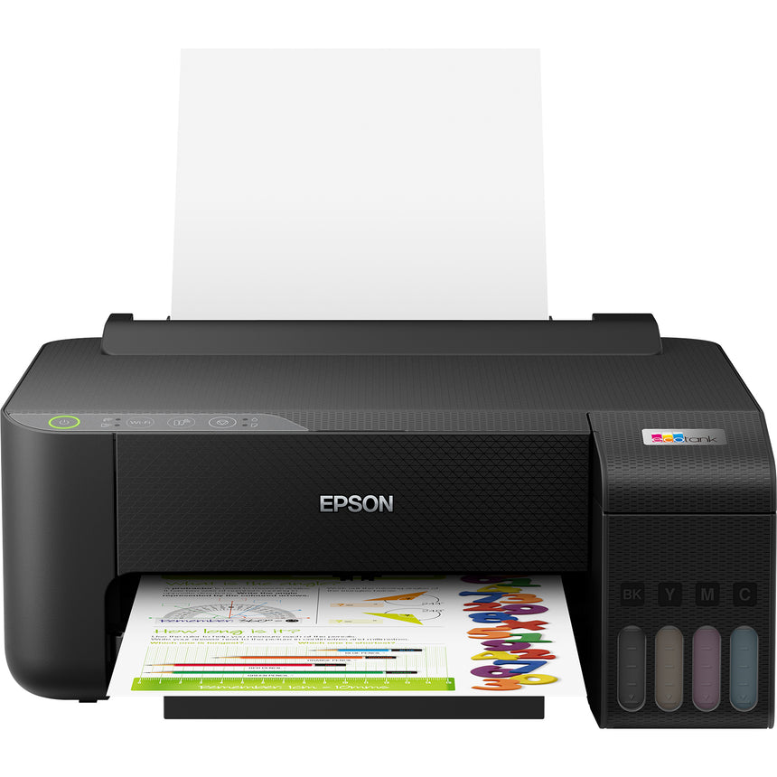 Imprimanta inkjet color CISS Epson EcoTank L1250, Wireless, dimensiune A4, viteza max 33ppm alb-negru, rezolutie printer 1440x5760dpi, alimentare hartie 100 coli